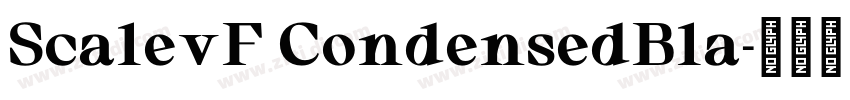 ScalevF CondensedBla字体转换